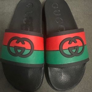 Gucci Men’s Interlocking G Slide Sandals 8.5